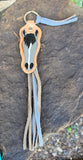 Horse Head & Fringe Leather Keychains