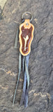 Horse Head & Fringe Leather Keychains