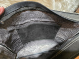 Black & Silver Cowhide Sally Bag