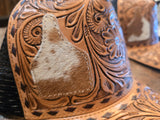 Tooled Leather Trucker Hats