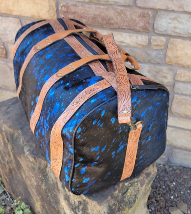 Royal Blue/ Black Duffle Bag – Saltysallys
