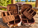 Travel Cowhide Jewelry Case