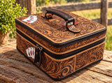 Tooled Leather Jewelry Case