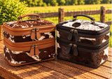 Western Leather Travel Toiletry Bag