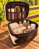 Western Leather Travel Toiletry Bag