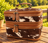 Western Leather Travel Toiletry Bag