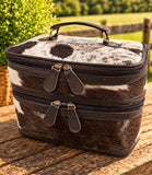 Western Leather Travel Toiletry Bag