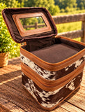 Western Leather Travel Toiletry Bag