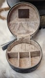Jewlery Case  Grey Embossed